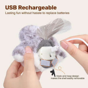 Cat Toys Flapping Bird , Lifelike Sandpiper, Chirp Tweet, Rechargeable Touch ,Activated Kitten Toy ,Interactive Cat, Exercise Toys ,for ,All Breeds Cat Kicker Catnip Toys