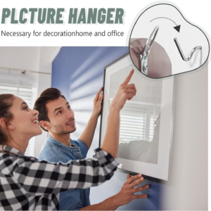 Super Hook Picture Hangers and Office Pack, Drywall Hooks for Hanging Pictures, Wall Hooks, Picture Hangers, Picture Hanging Kit，Hang Art, Clock, Shelves, Mirrors