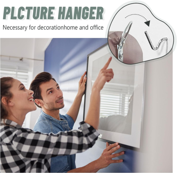 Super Hook Picture Hangers and Office Pack, Drywall Hooks for Hanging Pictures, Wall Hooks, Picture Hangers, Picture Hanging Kit，Hang Art, Clock, Shelves, Mirrors