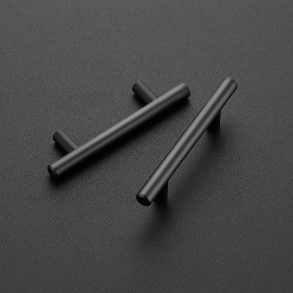 Cabinet Pulls Matte ,Black Stainless Steel ,Kitchen Drawer Pulls, Cabinet Handles, 5 InchLength, 3 Inch Hole Center