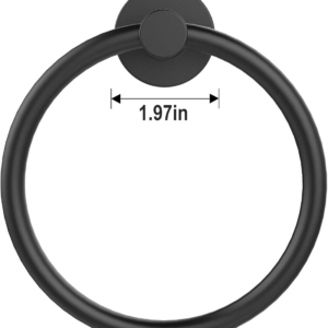 Towel Holder for Bathroom, Wall Matte Black Towel Ring, 304 Stainless Steel, Hand Towel Holder, Heavy Duty Towel Hanger ,for Bath, Kitchen