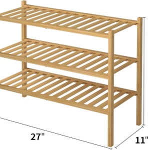 Tier, Bamboo ,Shoe, Rack ,for, Closet ,Free ,Standing ,Wood ,Shoe ,Shelf, Storage, Organizer ,for ,Entryway ,Small ,Space, Stackable